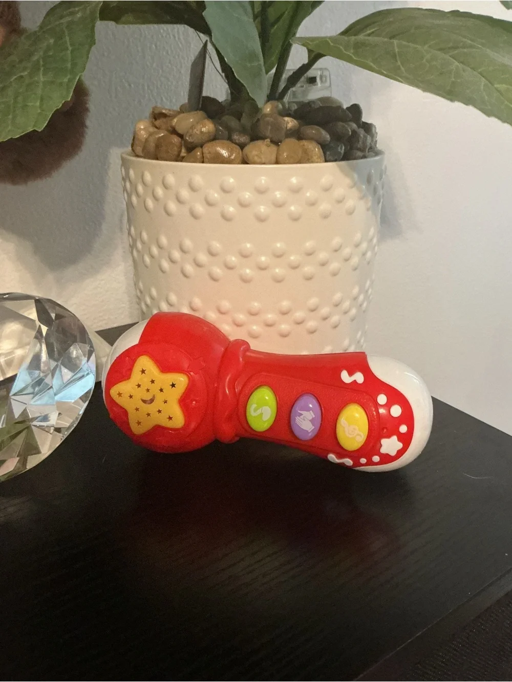 Red Star Light-Up Kids Toy Microphone - Interactive Sound and Lights